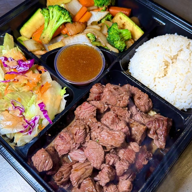 Hibachi Filet Mignon Bento.