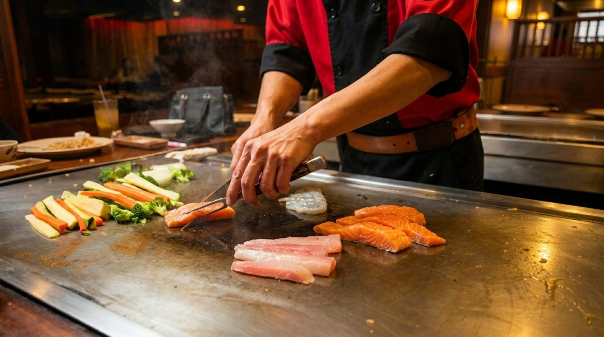 Sushi bar and teppanyaki grill
