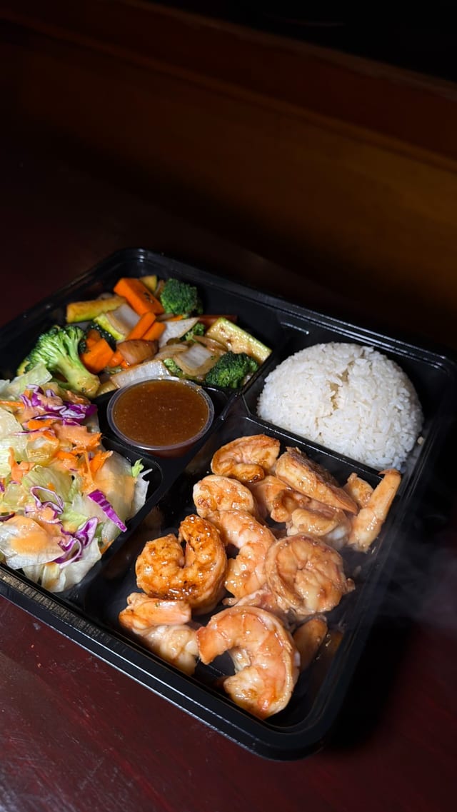 Hibachi Shrimp Bento.